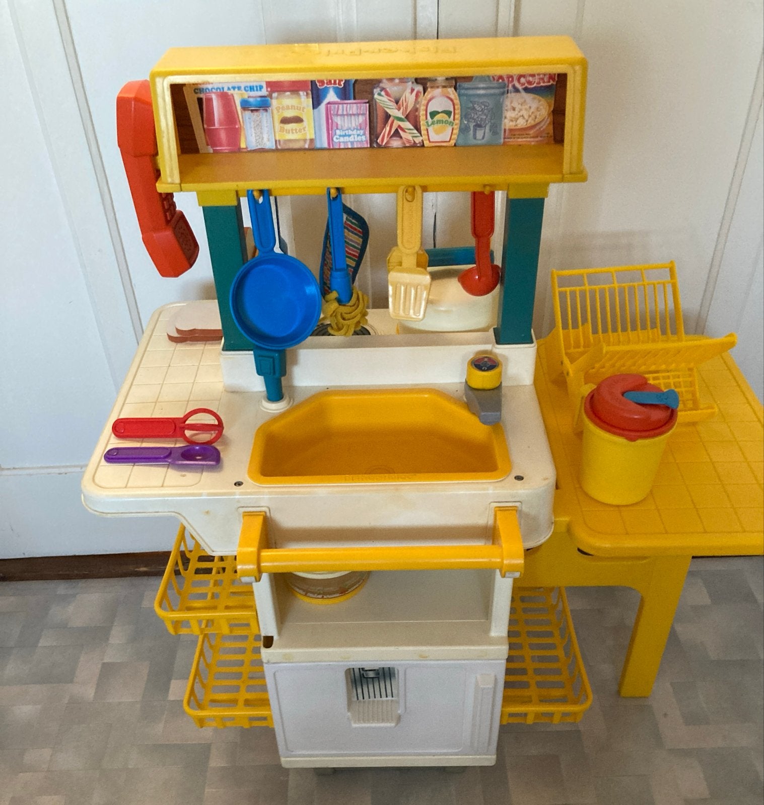 Vintage Fisher-Price Speelkeuken met Accessoires, Ophalen, Zo goed als nieuw, Speelset