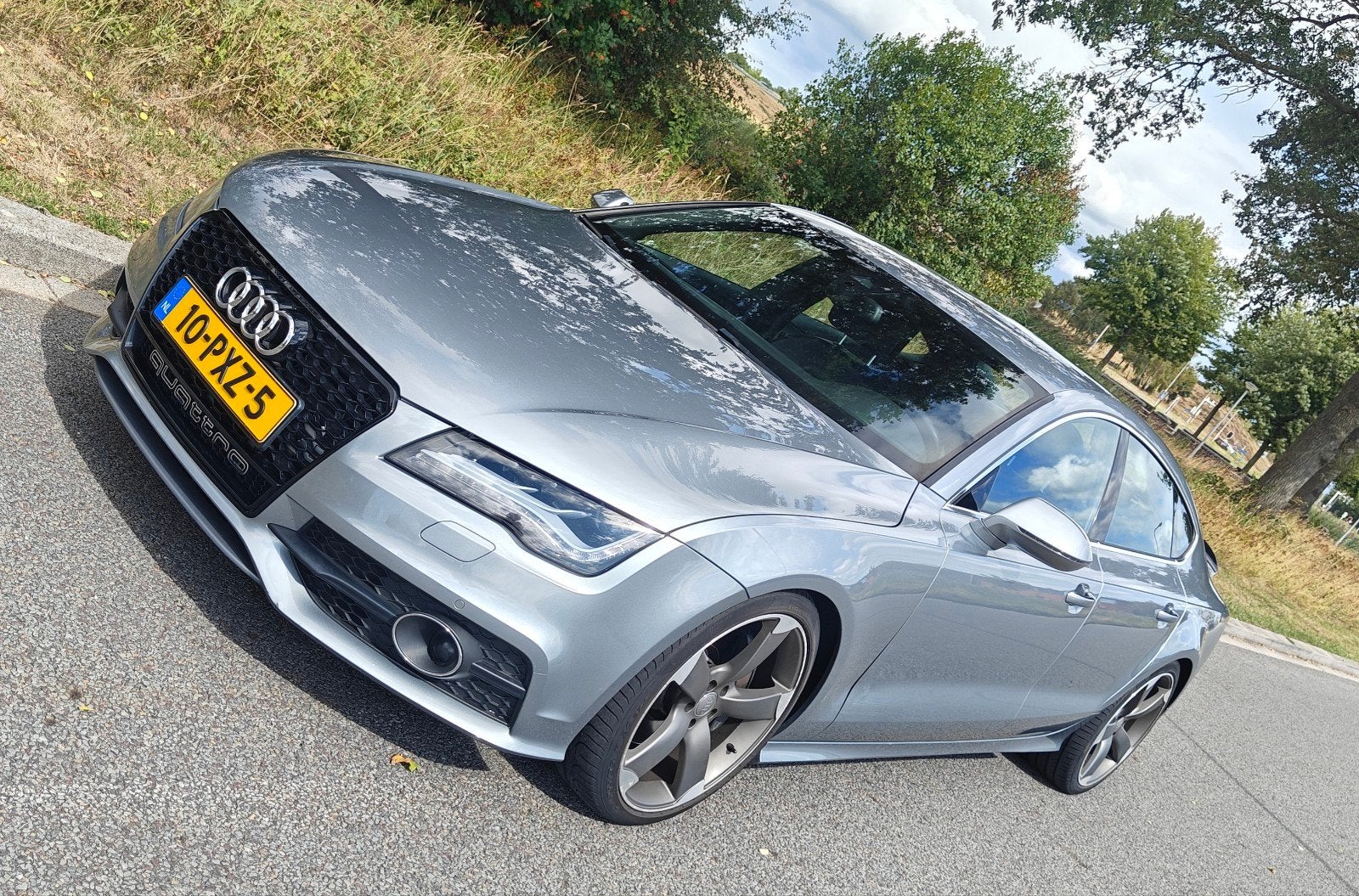 Audi A7 3.0 Tfsi 220KW Quattro S-tronic 2011 Grijs, Auto's, Audi, Zwart, 2995 cc, 4 stoelen, 1760 kg