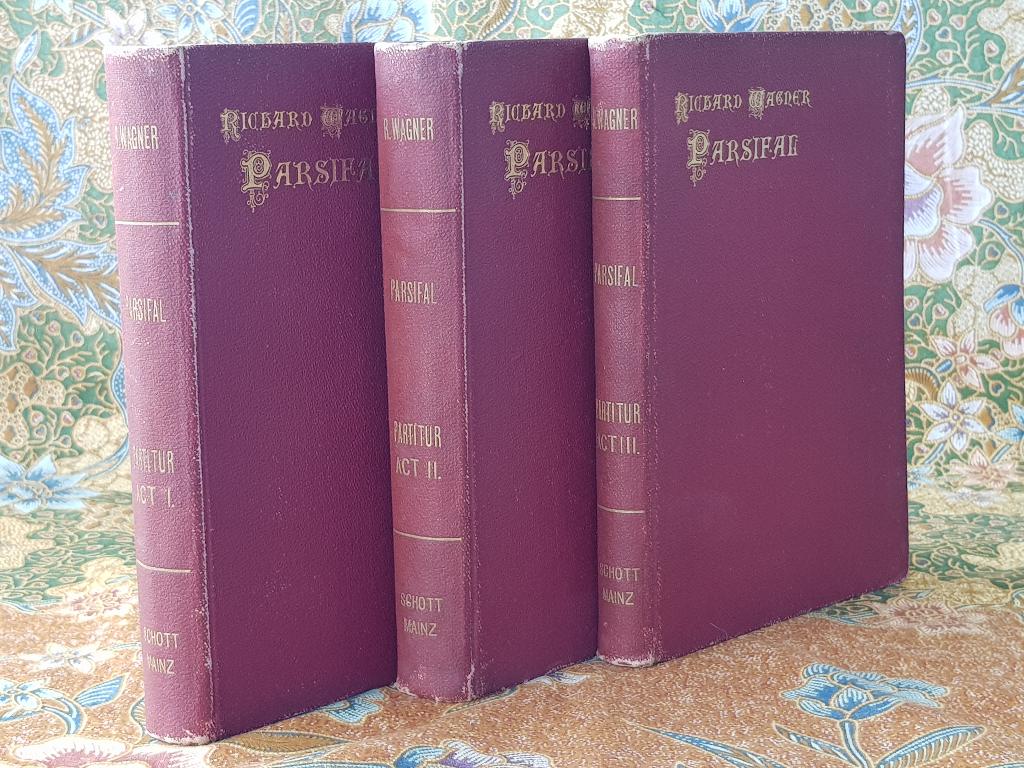 Mooie complete antieke Parsifal partituur van Richard Wagner, Ophalen of Verzenden