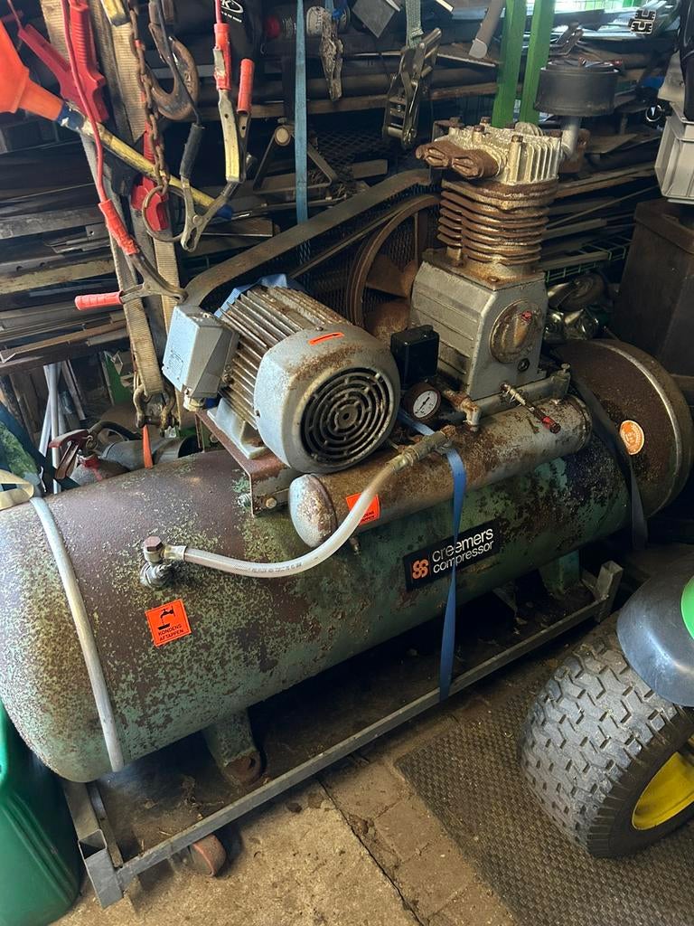 Zware Creemers compressor opknapper, Ophalen, Gebruikt, 800 liter/min of meer, 10 bar of meer