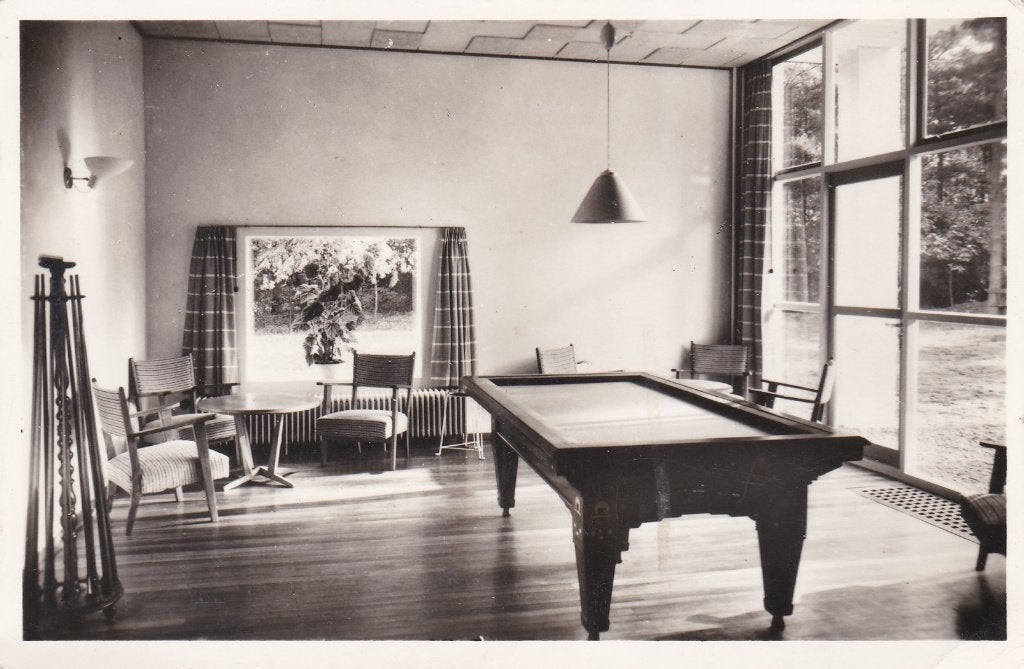 18839 Herstellingsoord Dennenheuvel Biljartkamer Ossendrecht, Verzenden, 1940 tot 1960, Gelopen, Noord-Brabant