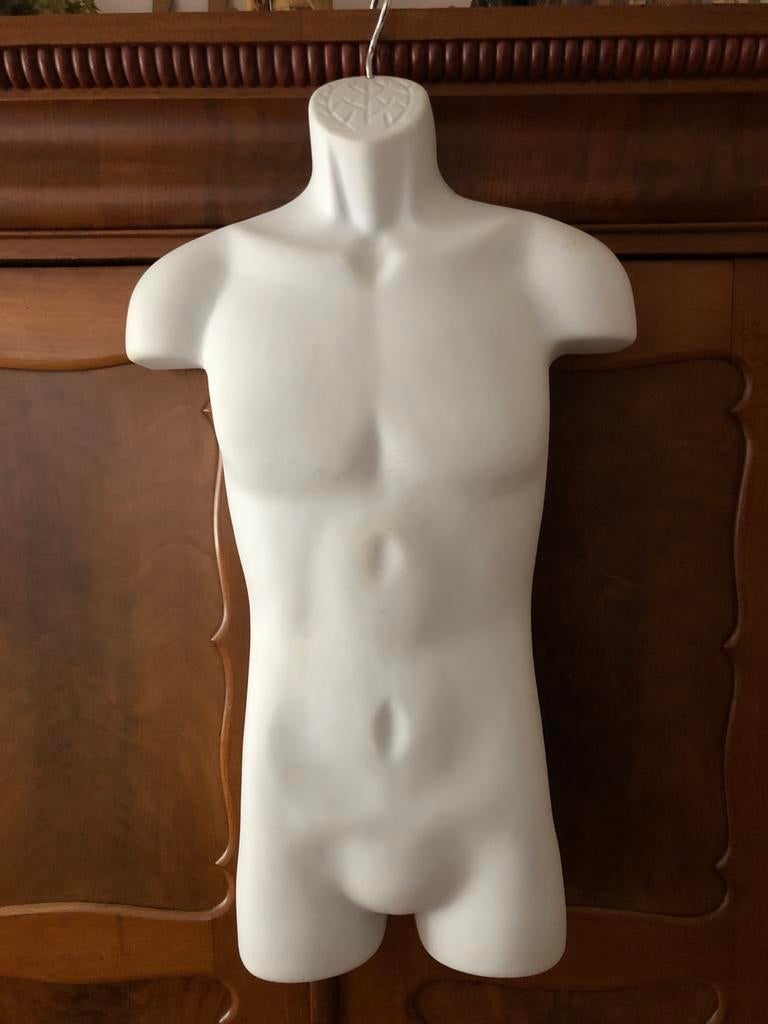 Hangende Heren Torso Mannequin - Kunststof - 80 cm, Ophalen, Nieuw