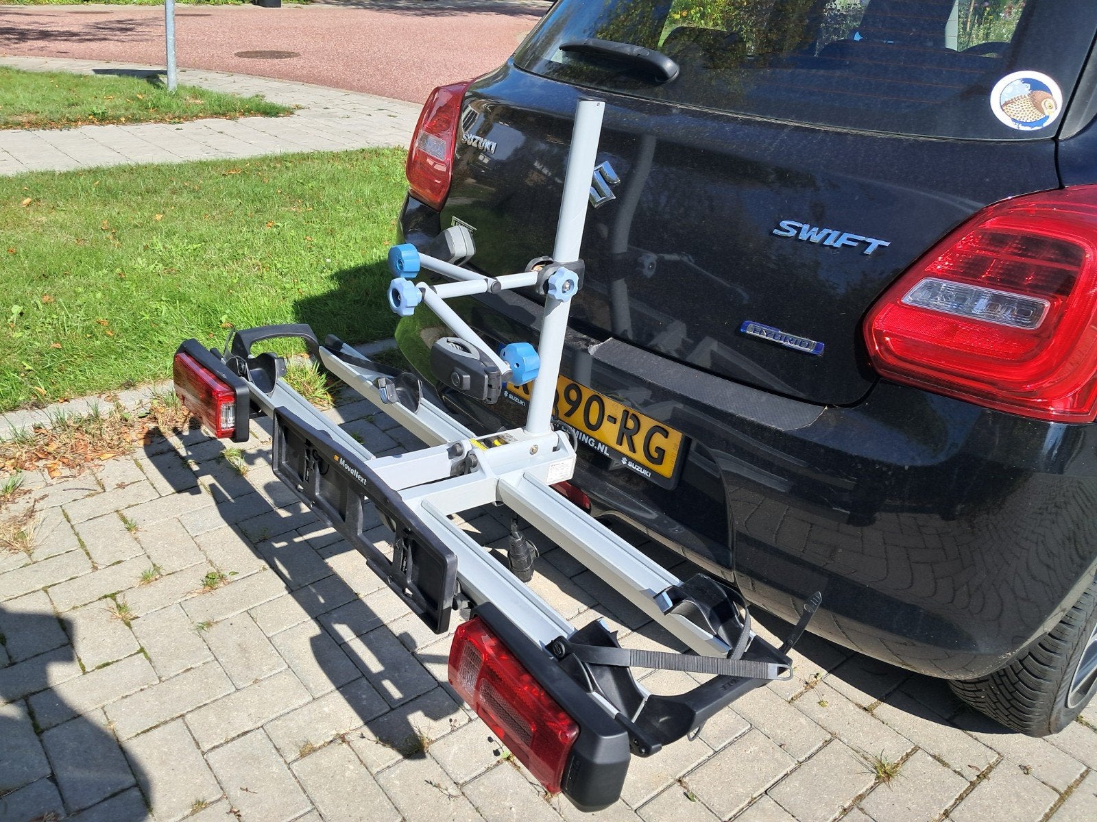 fietsdrager voor 2 E bikes, Ophalen, Zo goed als nieuw, 2 fietsen, Trekhaakdrager