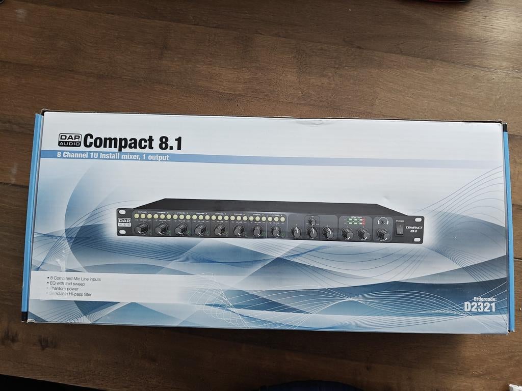 DAP Compact 8.1 Microfoon mixer, Muziek en Instrumenten, Mengpanelen, Ophalen of Verzenden