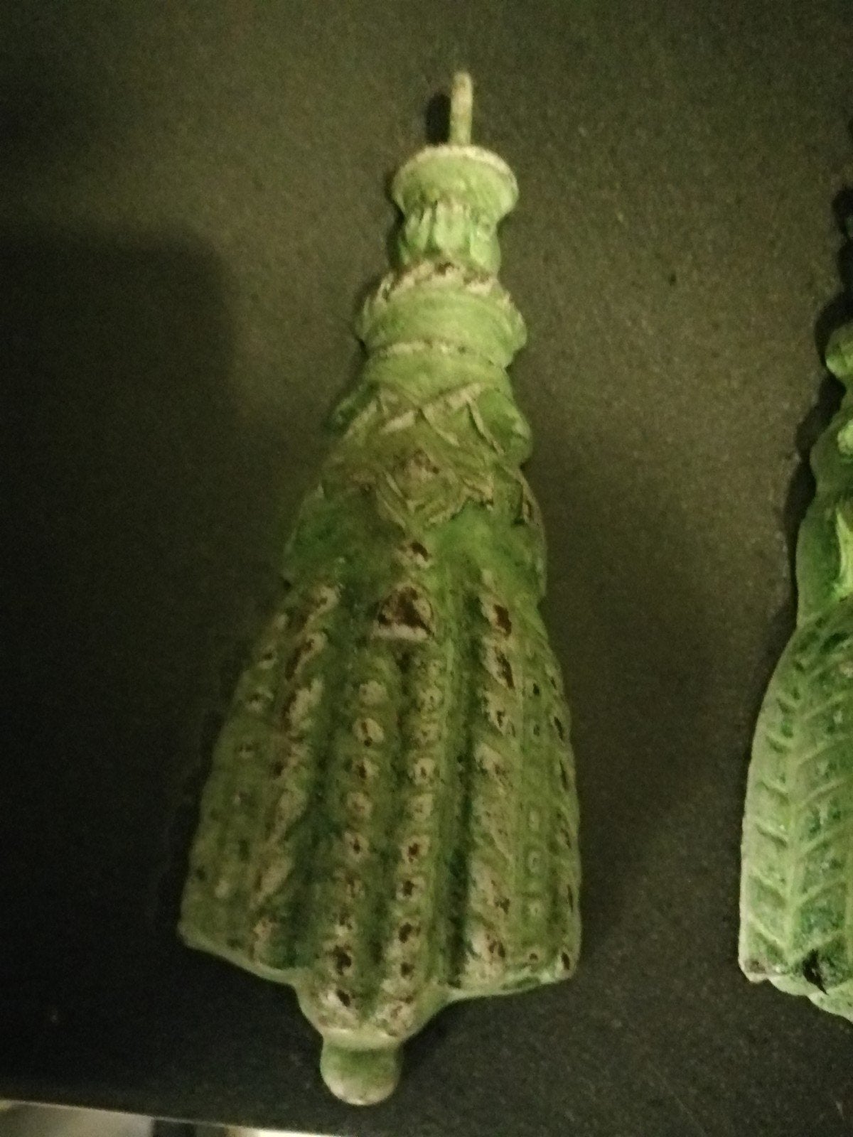 4 ANTIEKE ZWARE GORDIJN CONTRA GEWICHTEN FRANS 20 X7 CM., Antiek en Kunst, Ophalen of Verzenden