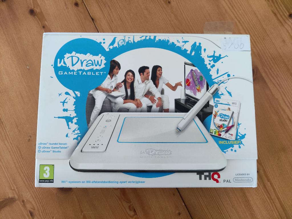 WII U-draw Tablet in doos 1-5, Ophalen of Verzenden, Gebruikt, Met 1 controller, Met games
