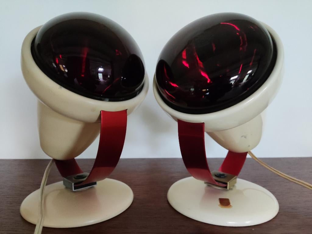 2x Philips Infraphil 7529 warmtelamp met rode beugel, Witgoed en Apparatuur, Ophalen of Verzenden, Overige typen