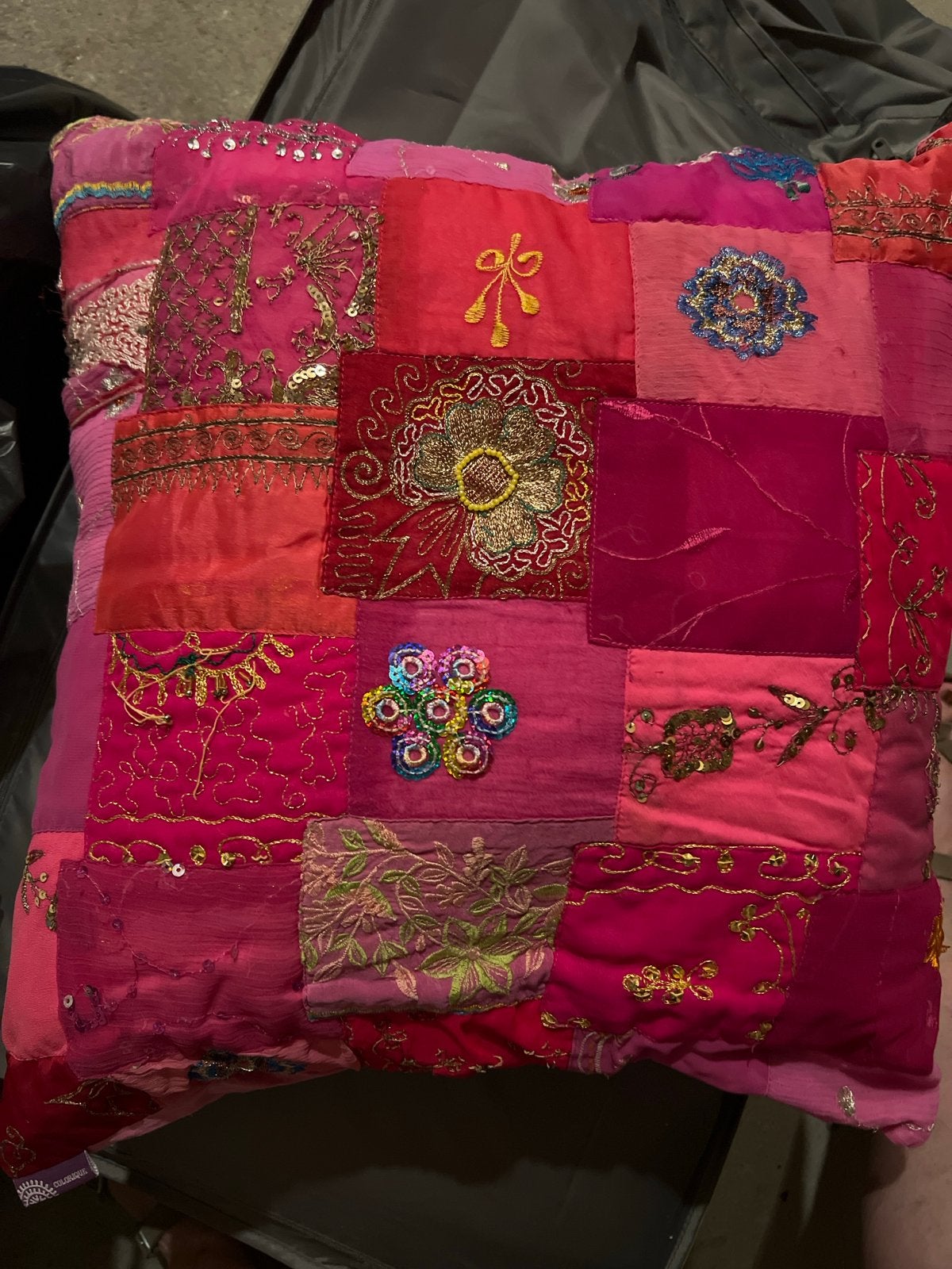 Decoratieve Sierkussens - Handgemaakt Patchwork Design, Overige merken, Gebruikt, Meerkleurig, Vierkant