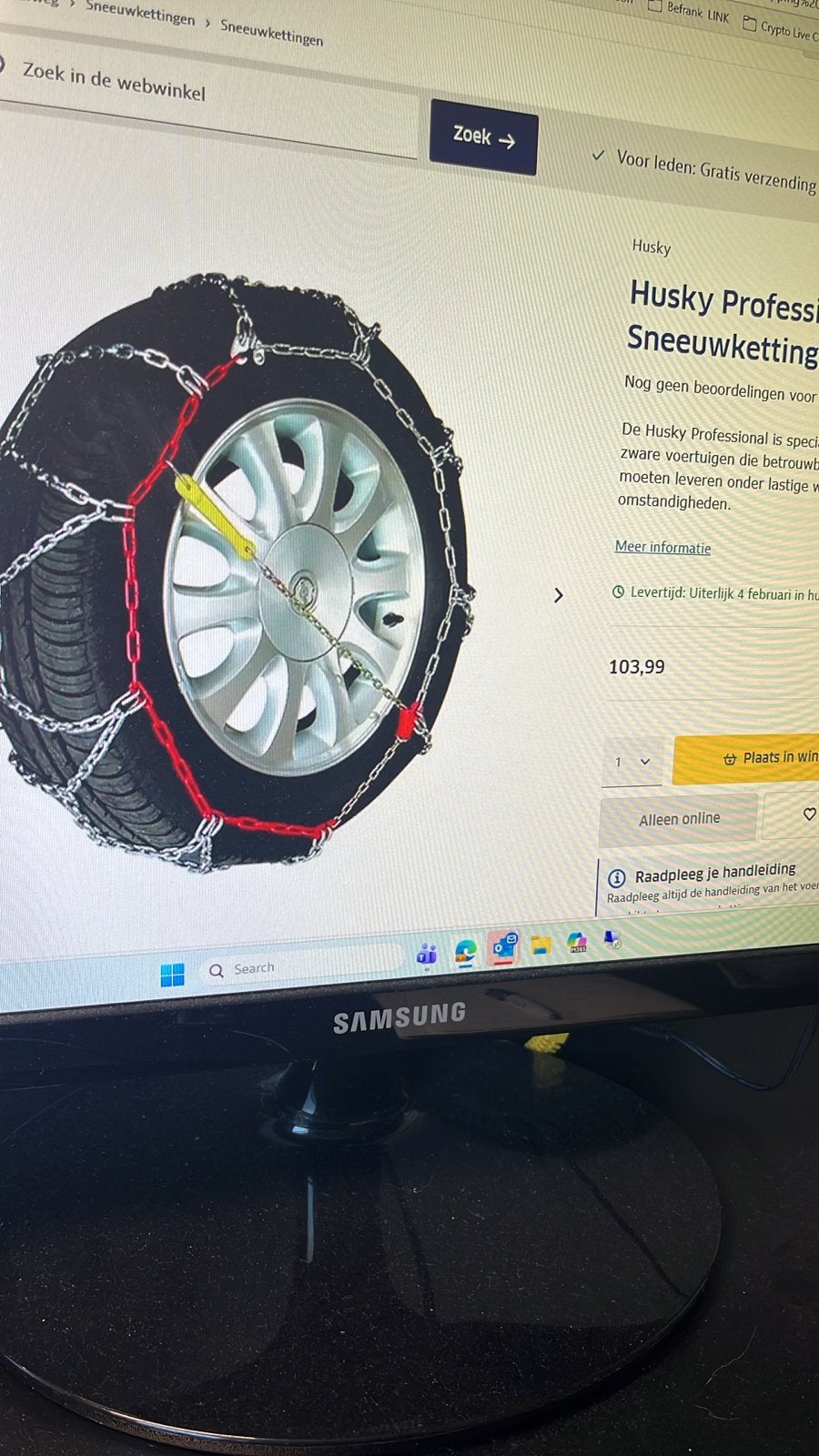 Te Huur /nw/Husky 240 Sneeuwkettingen - 19mm - Diverse Maten, Ophalen of Verzenden, Zo goed als nieuw