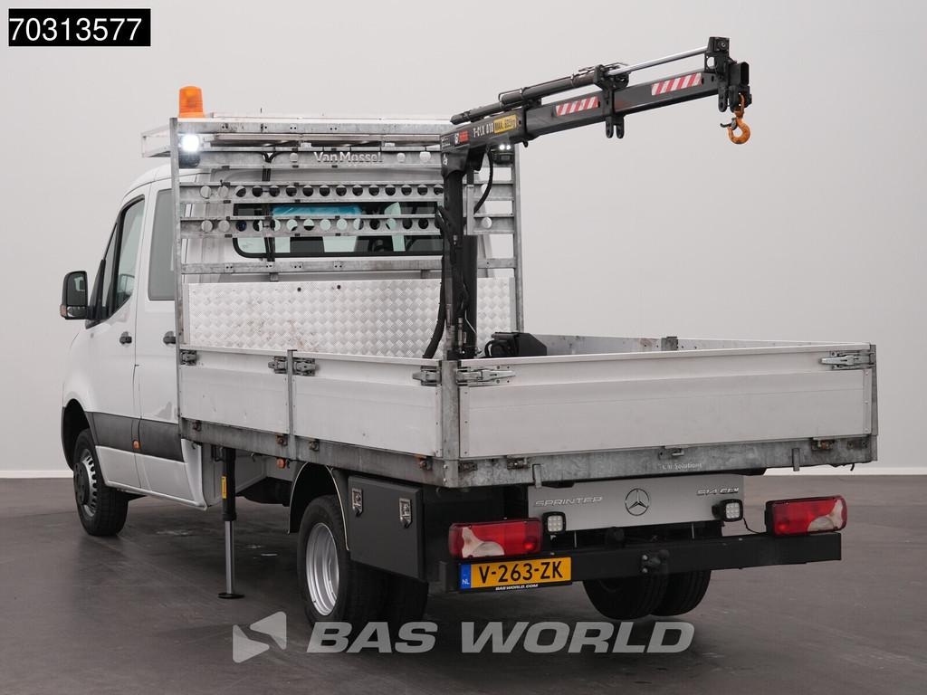 Mercedes Sprinter 514 CDI Automaat Kraanwagen 995kg HIAB T-C, Auto's, Bestelauto's, Gebruikt, Euro 6, 2000 kg, Wit