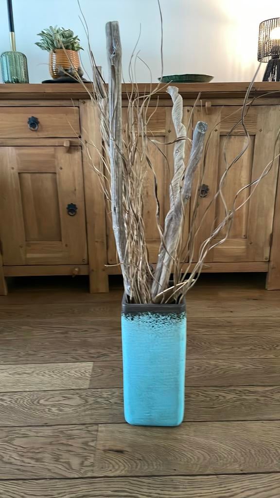 Vaas met decoratie, Ophalen, Zo goed als nieuw