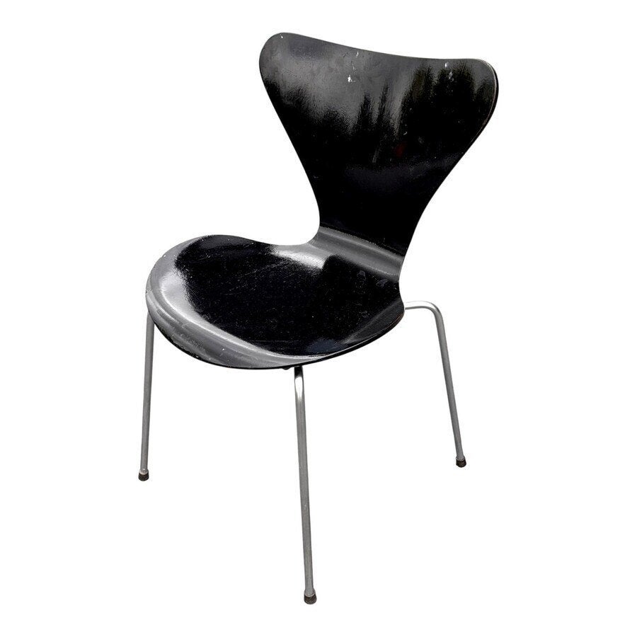 Arne Jacobsen vlinderstoel, ca. 1960, Ophalen of Verzenden, Gebruikt, Zwart, Eén
