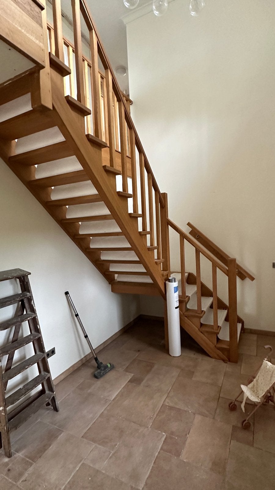 Eiken houten trap met balustrade, Ophalen, Gebruikt, Trap, 2 tot 4 meter