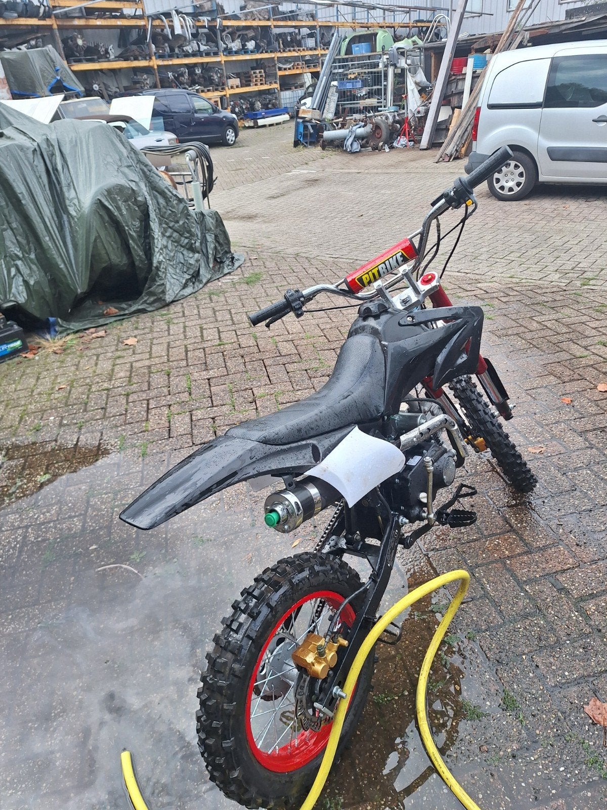 Pitbike zo goed als nieuw met elektrische start, Ophalen, 125 cc, Schijfrem, Pitbike