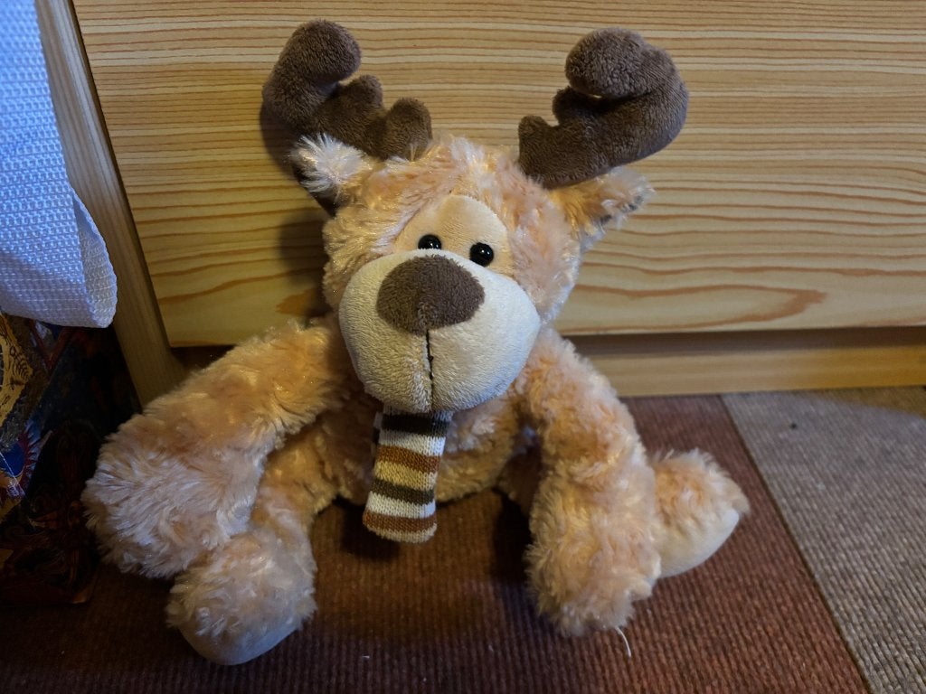 Rendier knuffel, Ophalen, Zo goed als nieuw