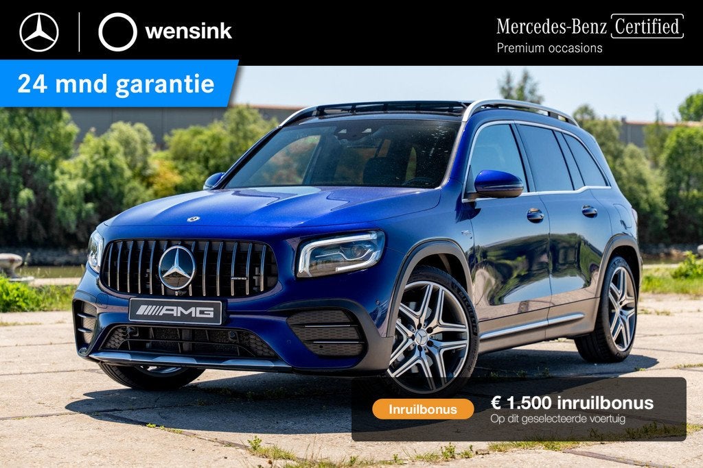 Mercedes-Benz GLB AMG 35 4MATIC Premium Plus | Panoramadak |, Auto's, Mercedes-Benz, 4 cilinders, Leder en Stof, Bedrijf, GLB