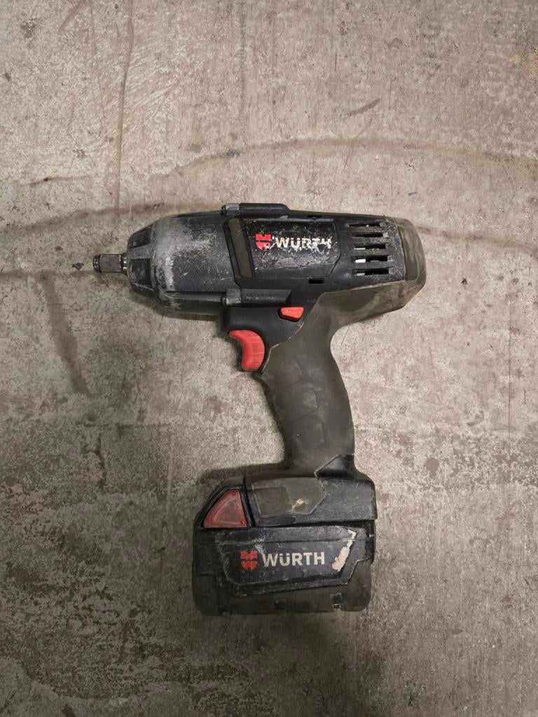 Wurth ASS 18-1/2 slagmoersleutel inclusief accu, Auto diversen, Autogereedschap, Gebruikt, ., Wurth, Ophalen of Verzenden