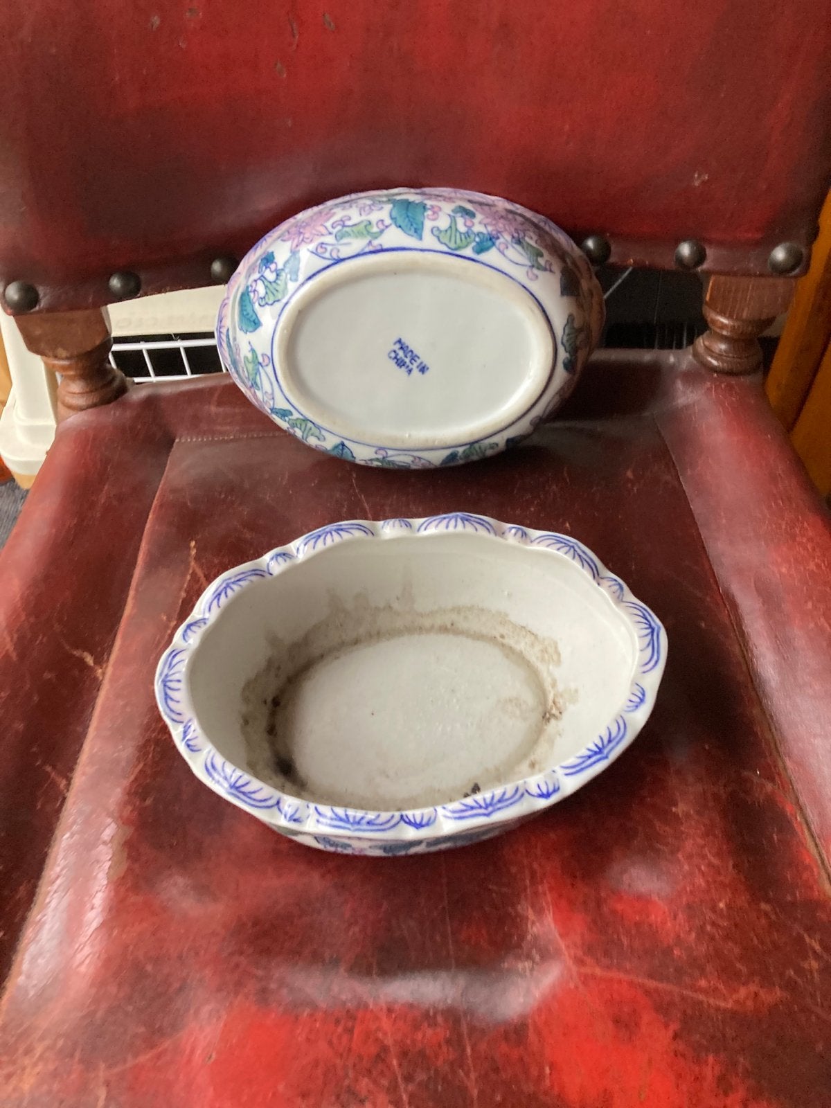 Vintage Chinees Porseleinen Bloempot - Handgeschilderd, Ophalen of Verzenden