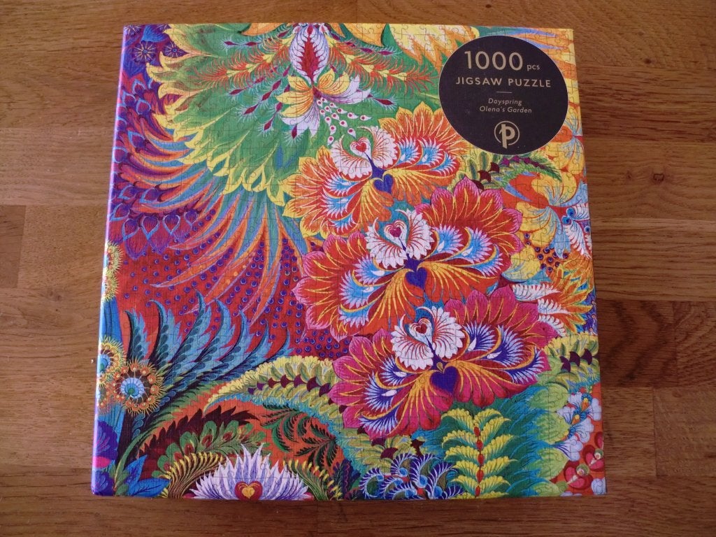 Paperblanks puzzel, 1000 stukjes, Dayspring - Olena's Garden, Hobby en Vrije tijd, Ophalen of Verzenden, 500 t/m 1500 stukjes