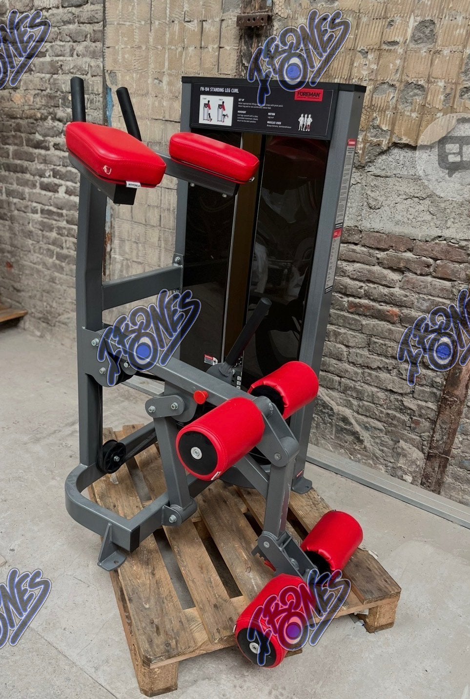 FOREMAN standing leg curl, Ophalen of Verzenden, Zo goed als nieuw, Overige typen