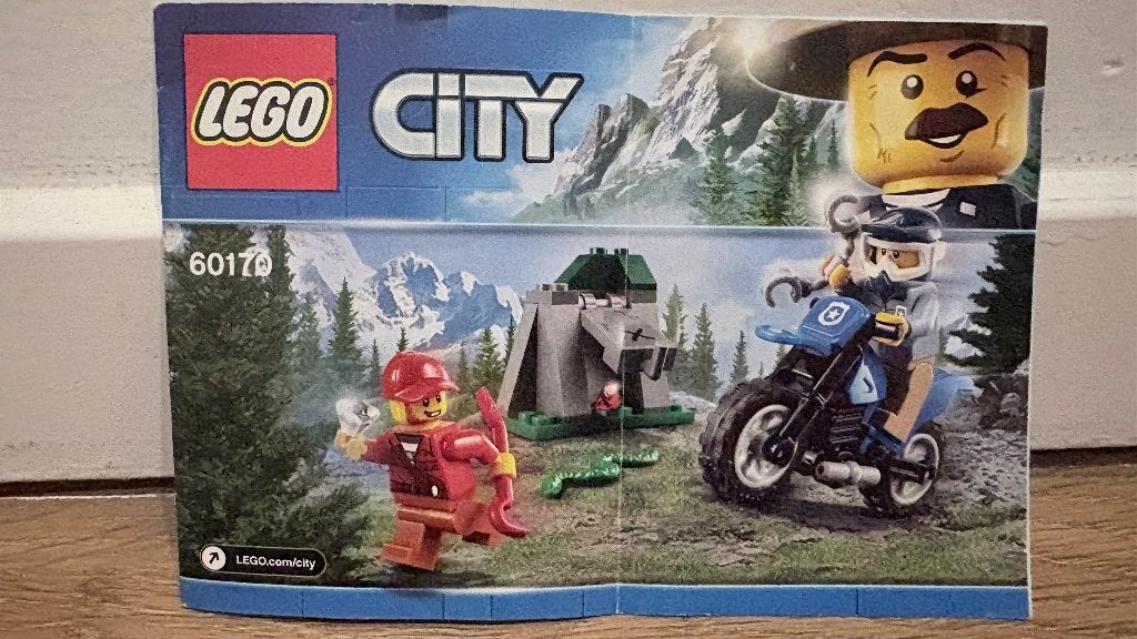 Lego City 60170 - Bergpolitie: motor achtervolging, City, Lego, Ophalen of Verzenden, Zo goed als nieuw