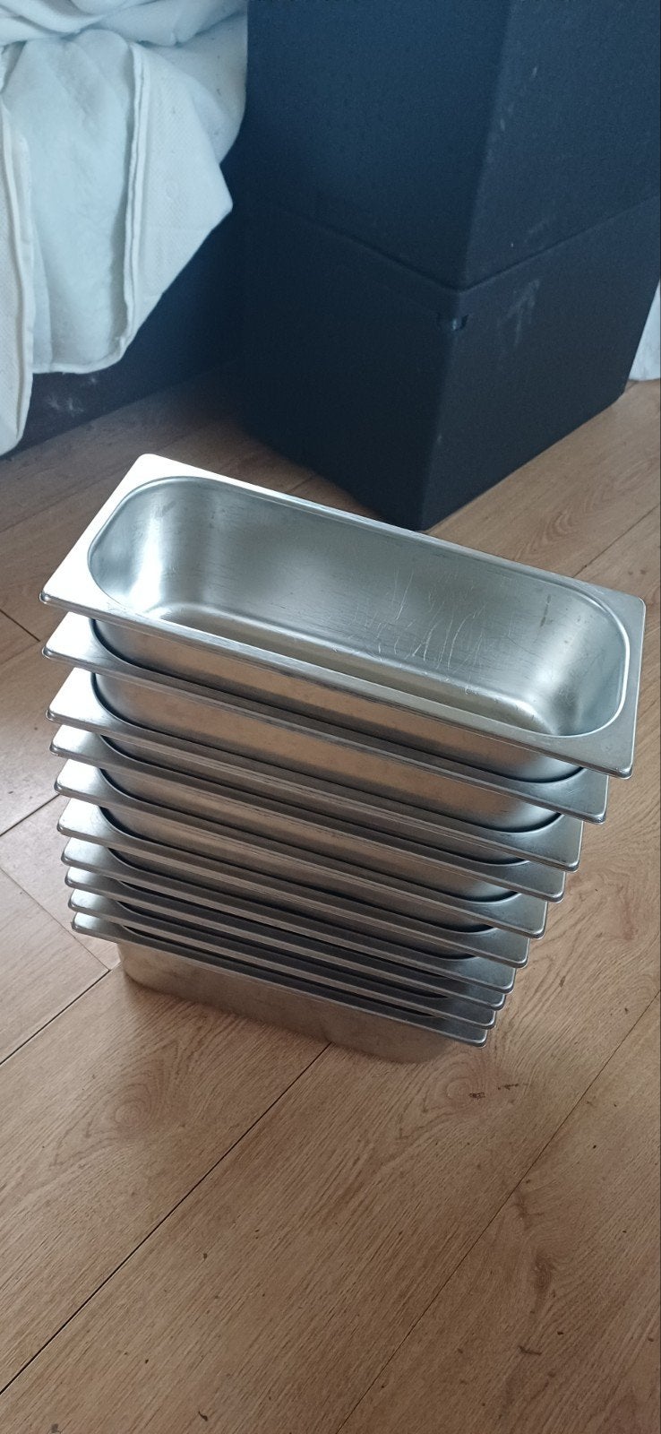 IJs uitschepbakken RVS 10st, Ophalen, Overige materialen, Gebruikt, Schaal of Schalen