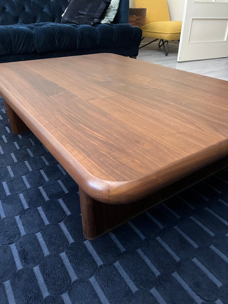 Salontafel, Notenhout Fineer, Curva, Ophalen, Nieuw, Modern, Rechthoekig