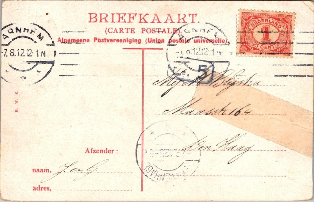 Arnhem Musis Sacrum - 5 ansichtkaarten, Verzenden, Voor 1920, Gelopen, Gelderland