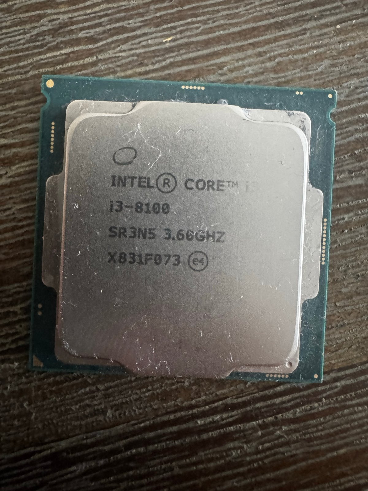 Intel Core i3-8100 Processor 3.60GHz, Ophalen of Verzenden, Gebruikt, 4-core, 3 tot 4 Ghz