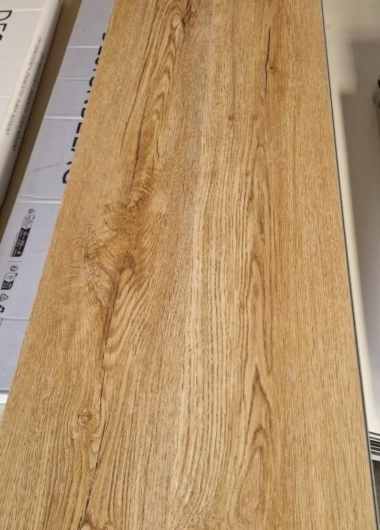 10,4 m2 Rigid klik pvc Acoustic LVT30. Soft Oak Natural, Ophalen, Bruin, Nieuw, 10 tot 25 m²