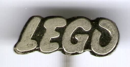 LEGO zwart op zilverkleurig bouwblokken speldje ( W_333), Ophalen of Verzenden, Zo goed als nieuw, Merk, Speldje of Pin
