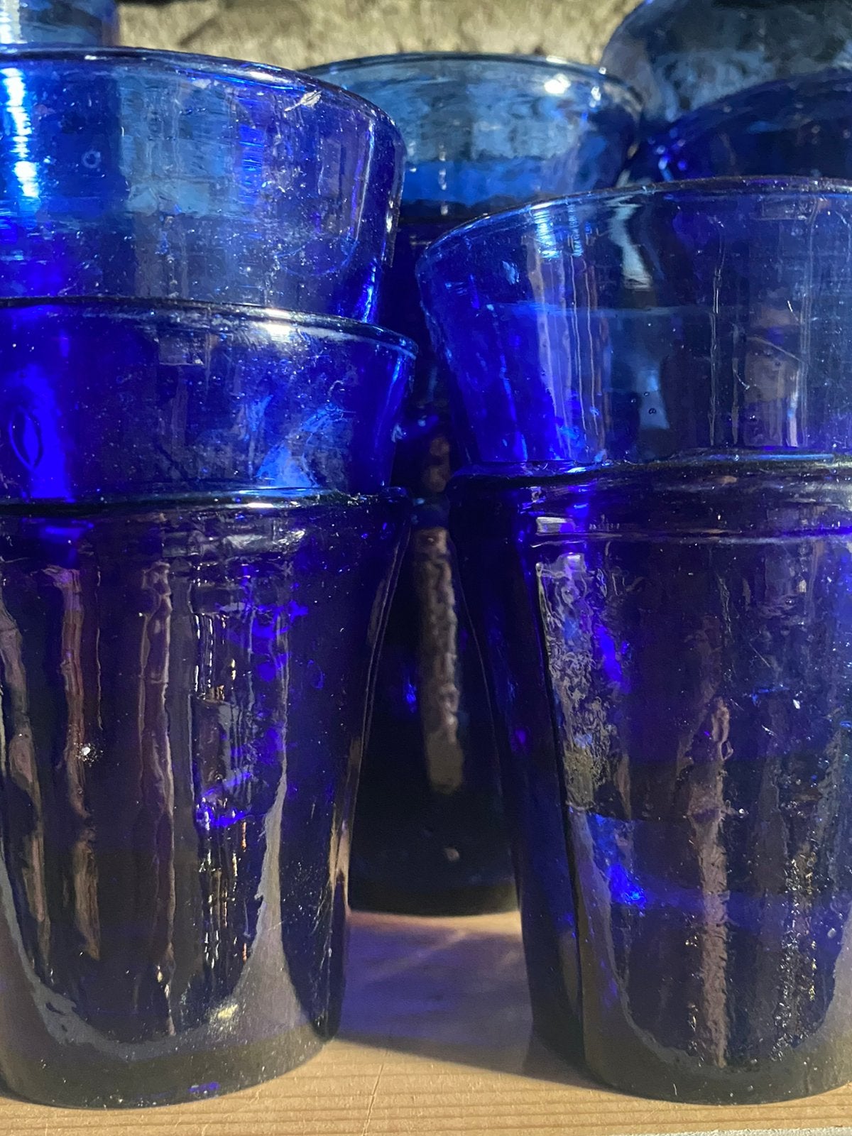 Antiek franse processie glaasjes voor kaarslicht, Ophalen of Verzenden