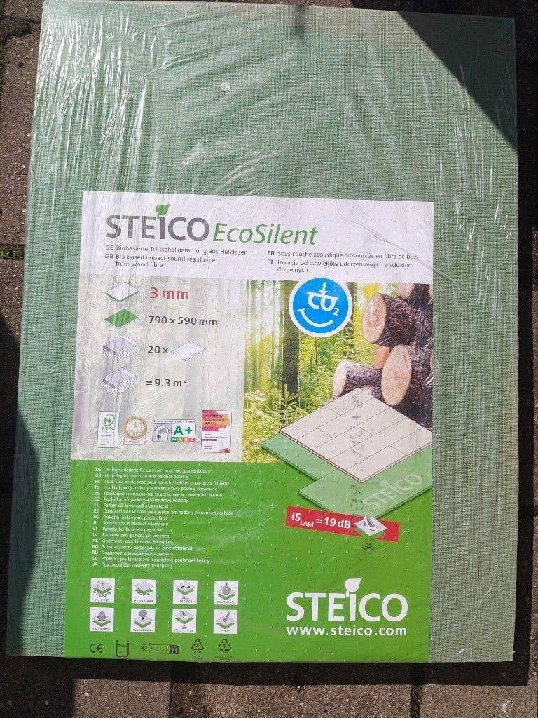 STEICO EcoSilent Vloerisolatie 3mm - (2 pakketen dus 18,6m2, Overige materialen, Nieuw, 15 m² of meer, Vloerisolatie