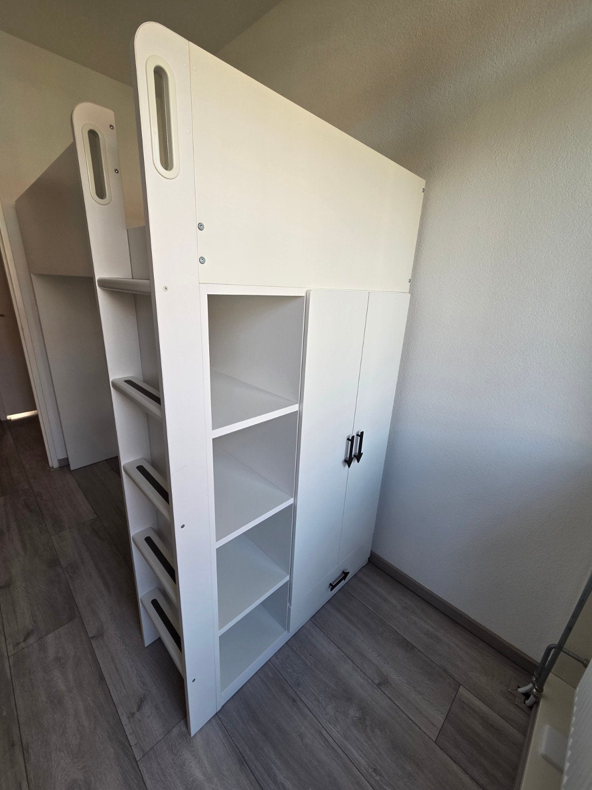 IKEA hoogslaper van 90x200 cm incl bureaustoel, Ophalen, Gebruikt, Eenpersoons, 90 cm