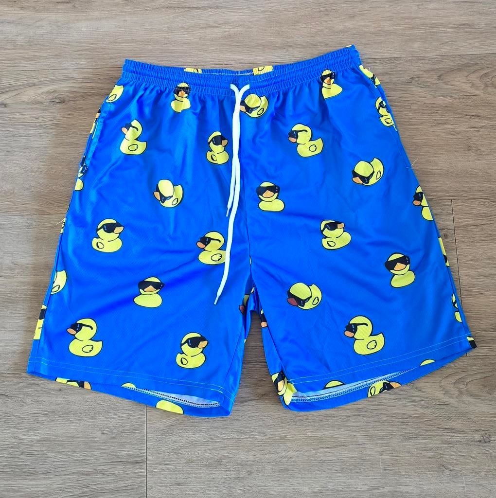 Nieuwe zwemshort met eendjesprint - Maat L, Kleding | Heren, Badmode en Zwemkleding, Maat 52/54 (L), Onbekend, Blauw, Ophalen of Verzenden