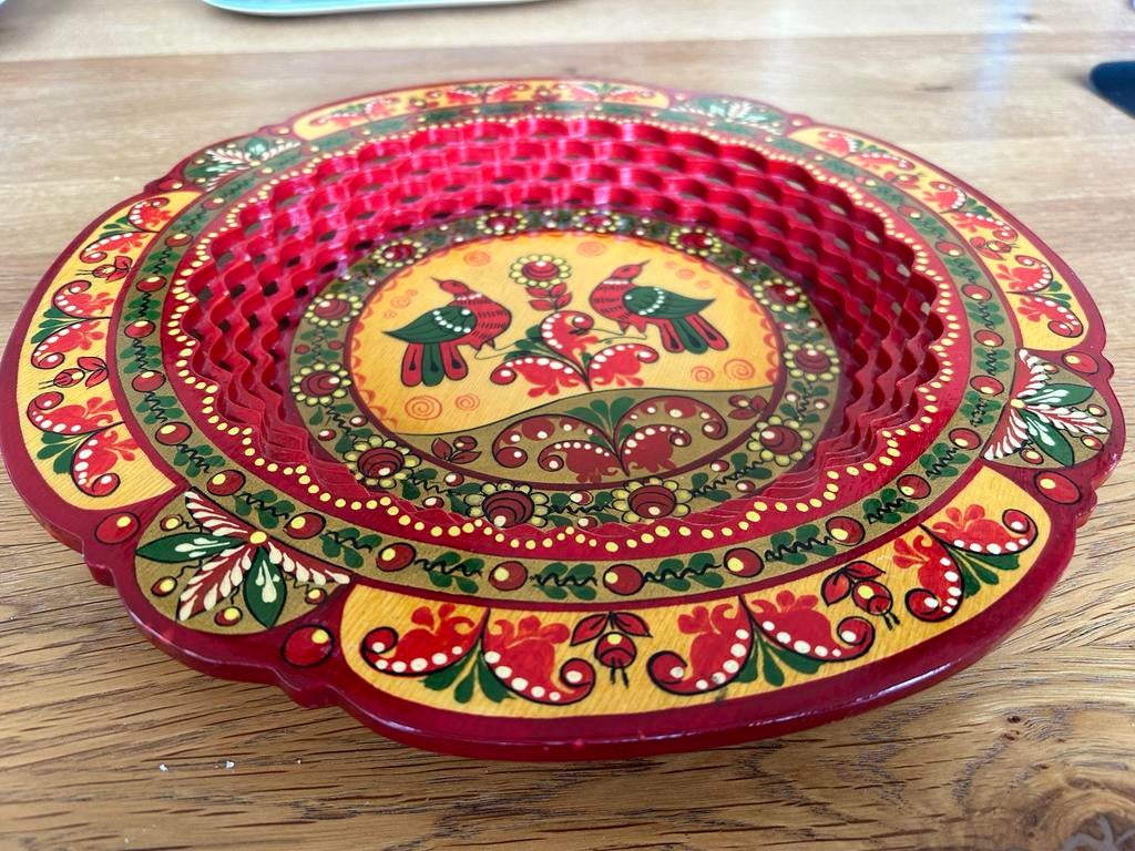 Decoratieve Polystone schaal- Zo goed als nieuw., Kunststof, Schaal, Rond, Ophalen of Verzenden