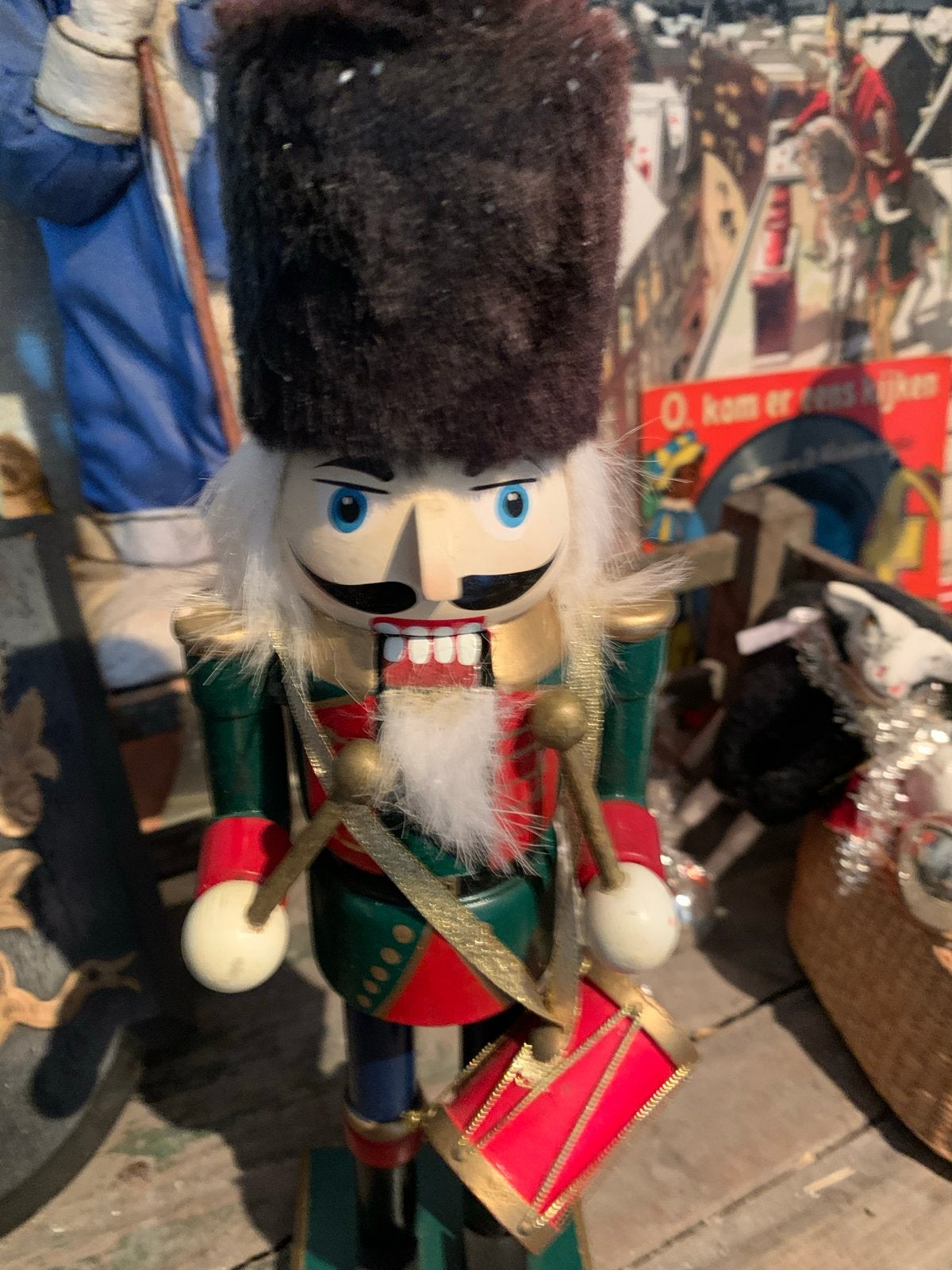 Notenkraker erzgebirge kerst, T, Ophalen of Verzenden, Zo goed als nieuw, M
