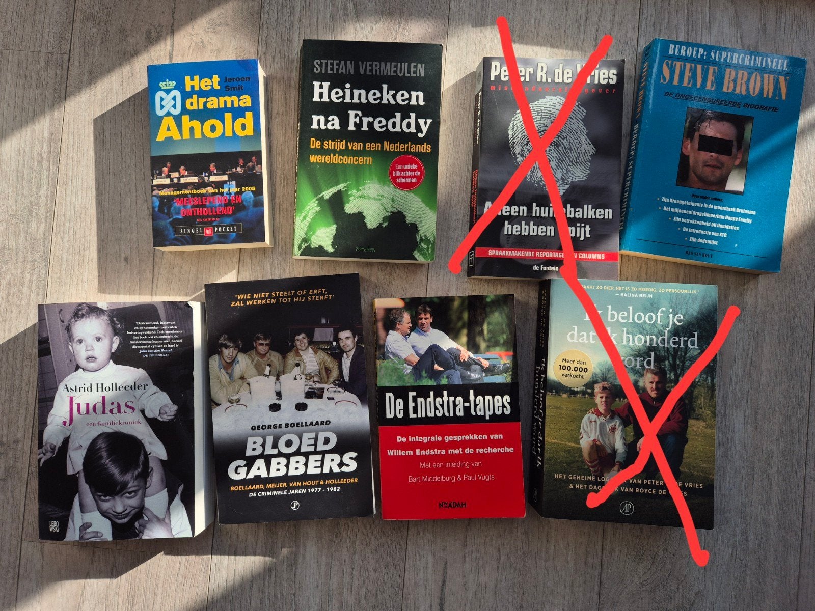 Misdaadboeken: Judas, Bloedgabbers, De Endstra-tapes, Ophalen of Verzenden, Gelezen, Astrid Holleeder, George Boellaard, Bart Middelburg & Paul Vugts