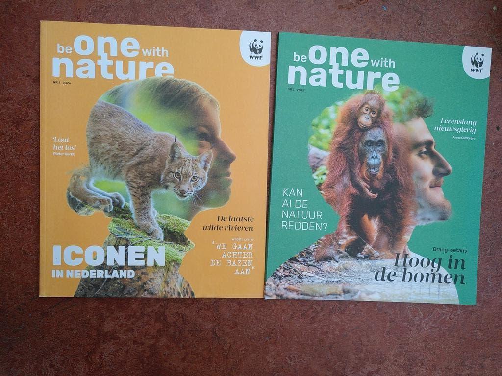 Twee WNF magazines met prachtige natuurfoto's en reportages, Boeken, Tijdschriften en Kranten, Ophalen of Verzenden, Gelezen, Wetenschap en Natuur