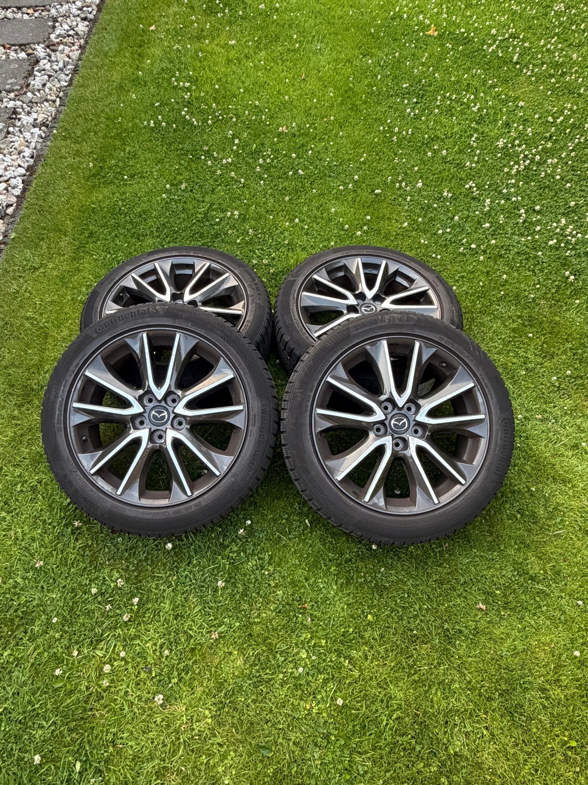 Mazda CX-3 velgen met Continental winterbanden 215/50 R18, Ophalen, Gebruikt