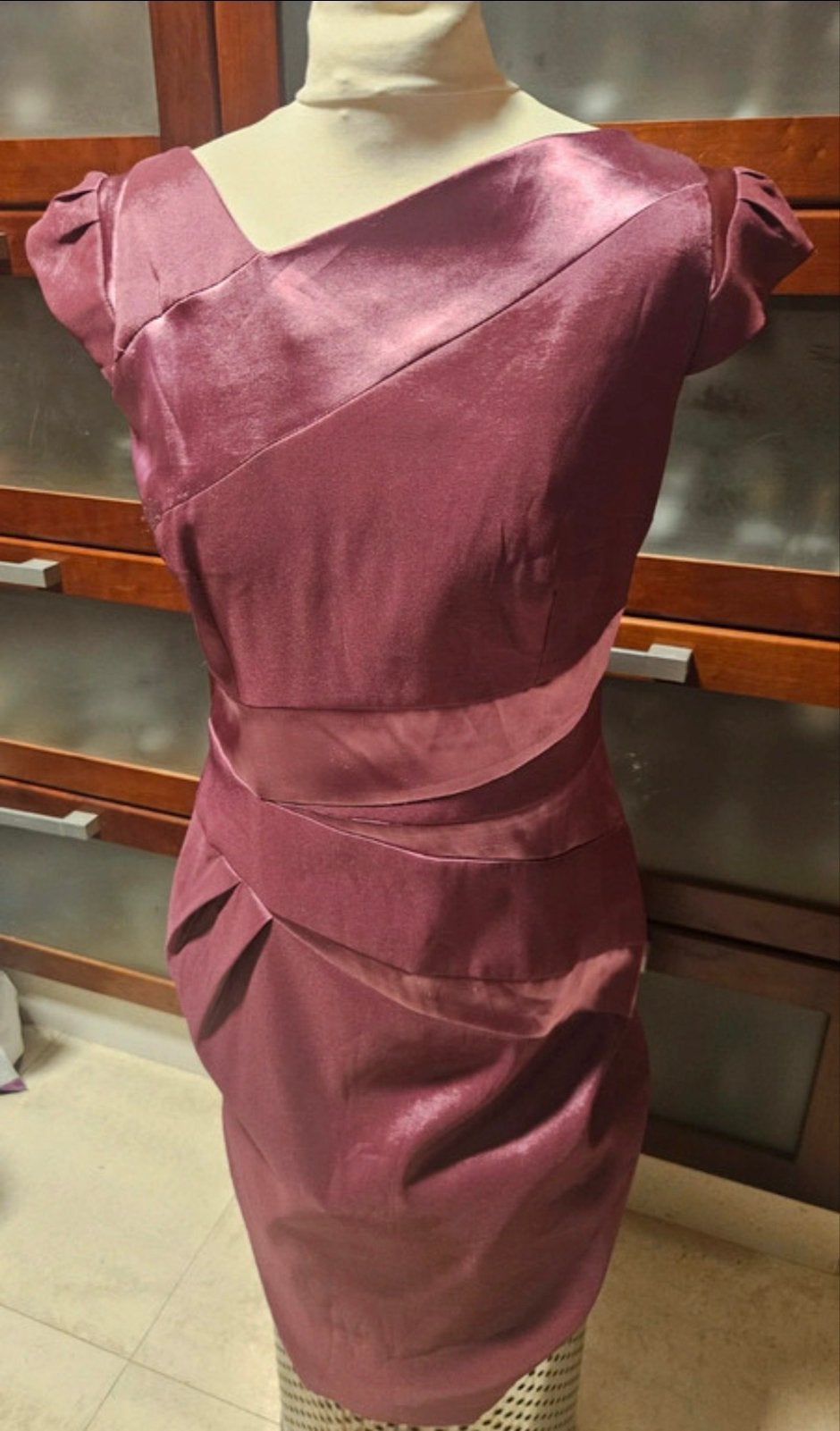 Mooie wijnrode jurk, maat 38/40, Kleding | Dames, Ophalen of Verzenden, Zo goed als nieuw, Maat 38/40 (M), Rood