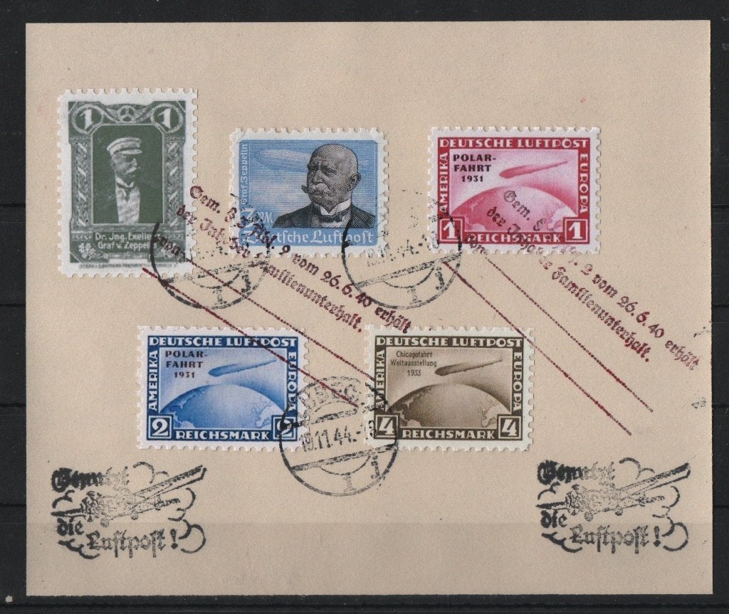 C9) postzegels ZEPPELIN geen garantie GERMANY, Verzenden, BRD, Gestempeld