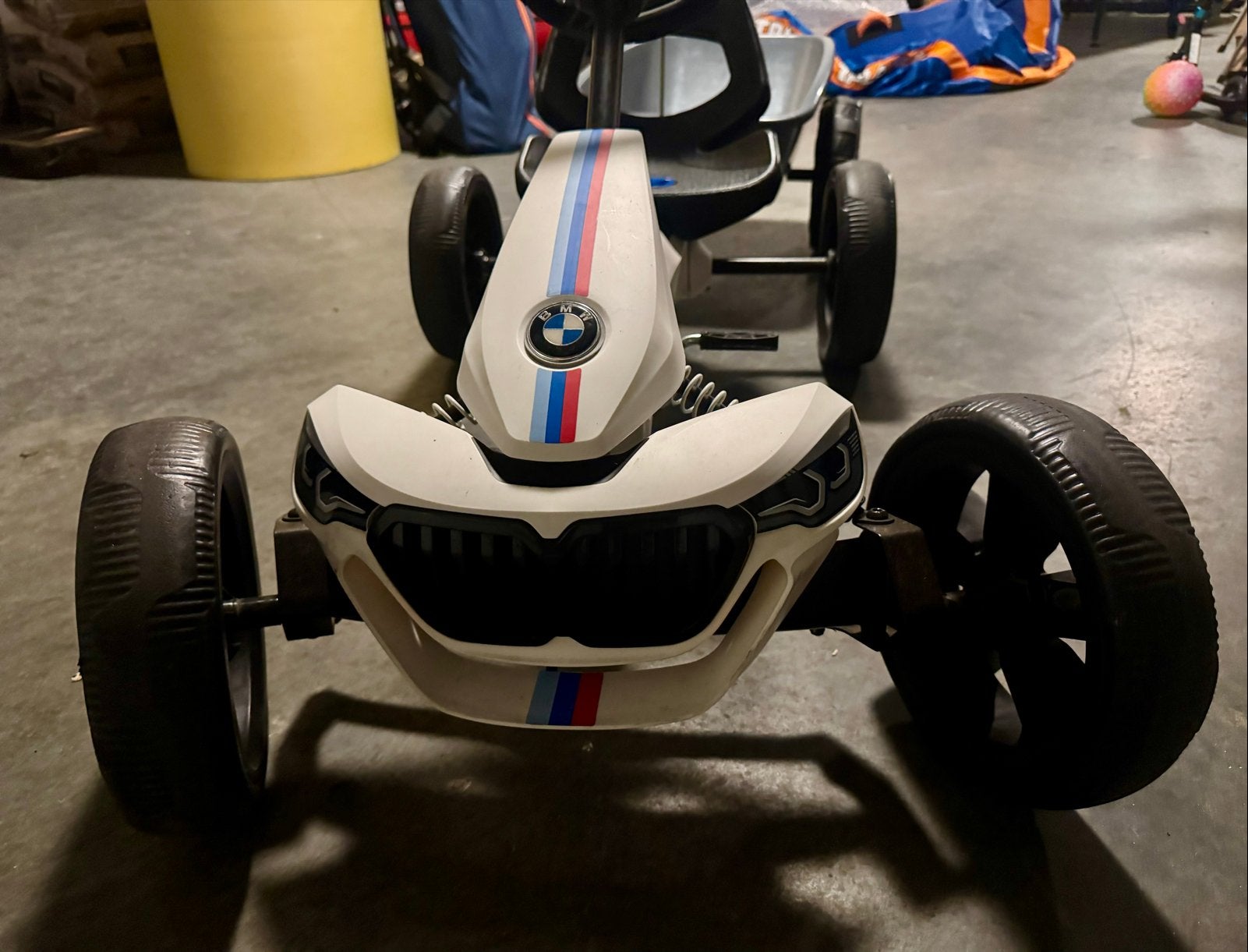 Berg skelter BMW met aanhanger, soundbox & vlag!, Ophalen, Gebruikt, Berg, Met kar of aanhanger