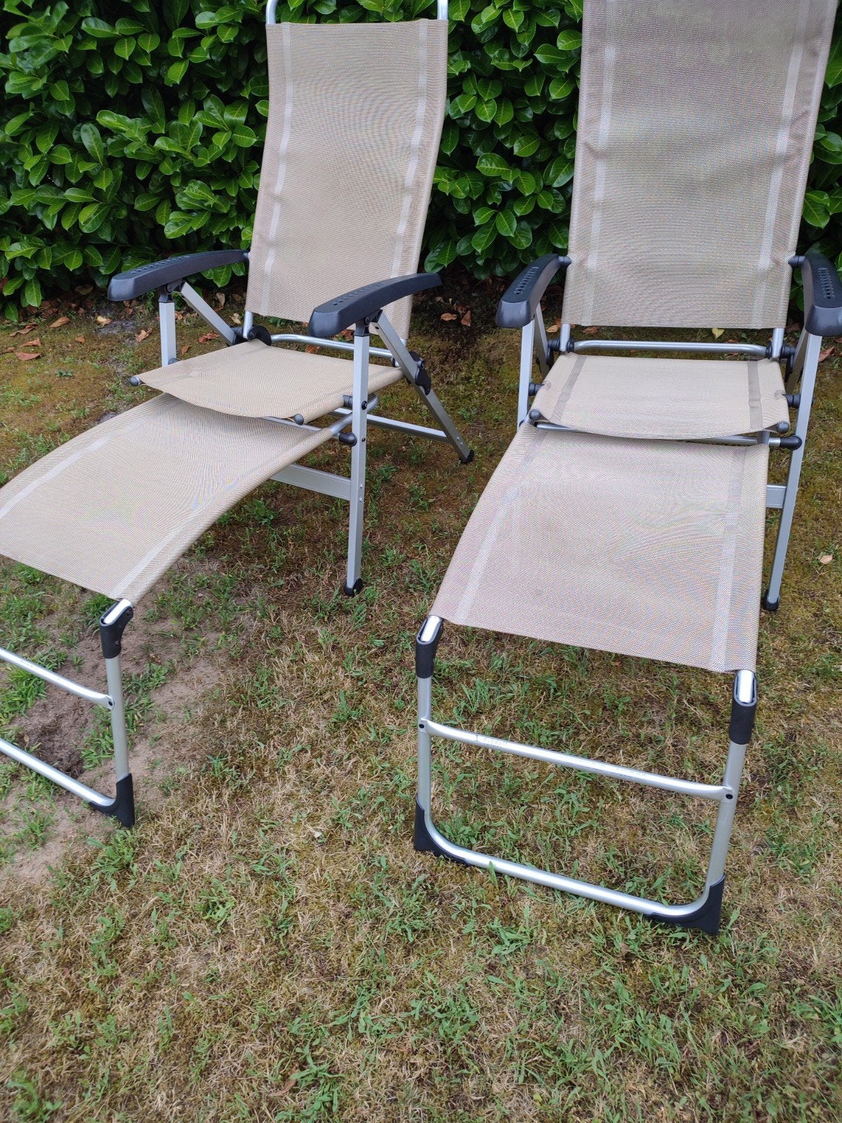 Dukdalf Select verstelbare campingstoelen met voetenbank, Caravans en Kamperen, Ophalen, Gebruikt