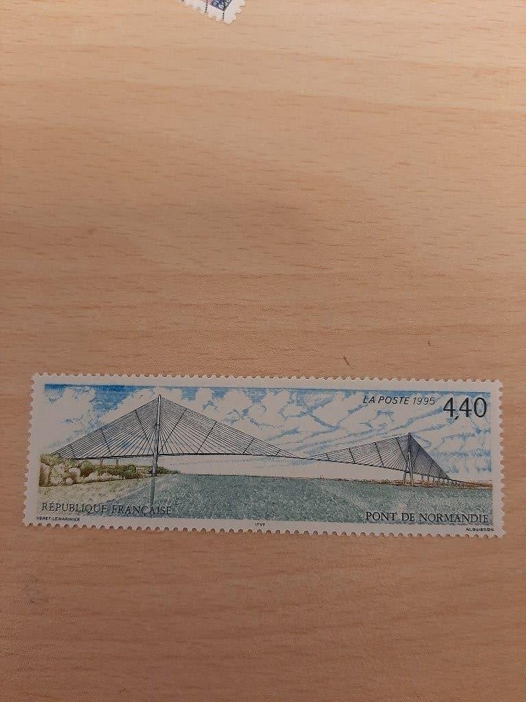1995 Frankrijk brug Normandie, Verzenden, Postfris