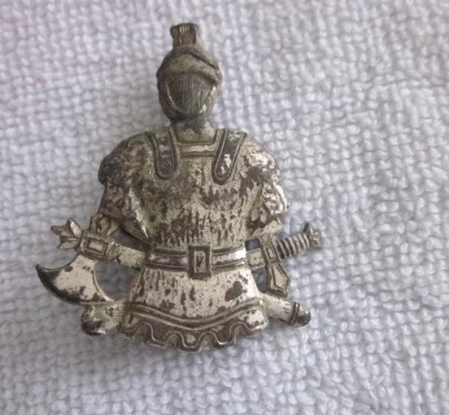 Baretembleem Genie-troepen (pontonniers). België., Ophalen of Verzenden, Landmacht, Overige gebieden, Embleem of Badge