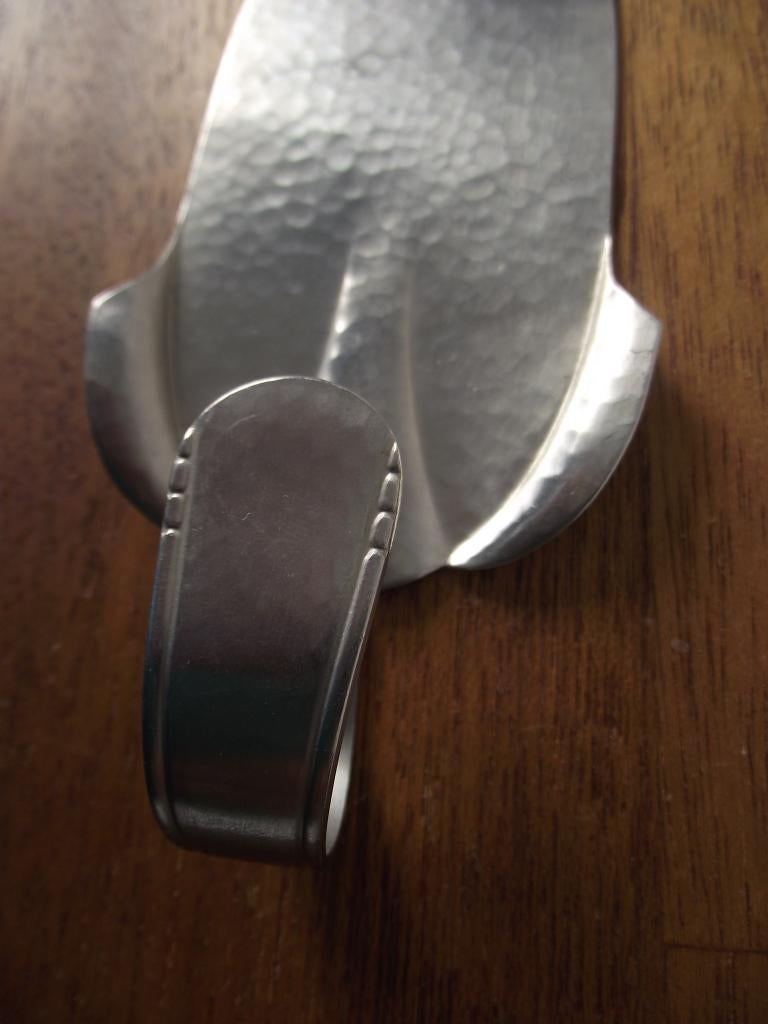 vintage Gero zilmeta hamerslag taartschep 16 cm 1950-1960, Ophalen of Verzenden