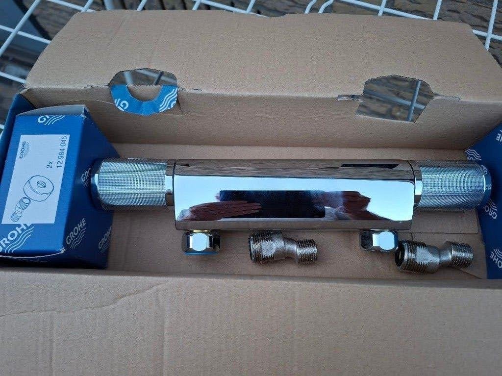 Grohe douche thermostaatkraan, Doe-het-zelf en Verbouw, Sanitair, Ophalen of Verzenden, Zo goed als nieuw, Chroom, Kraan