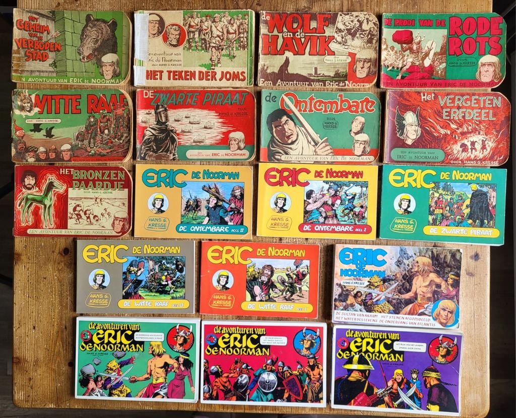 Eric de Noorman - Hans G. Kresse - 18 boekjes - € 5,=, Boeken, Stripboeken, Gelezen, Ophalen of Verzenden, HANS G. KRESSE, Meerdere stripboeken