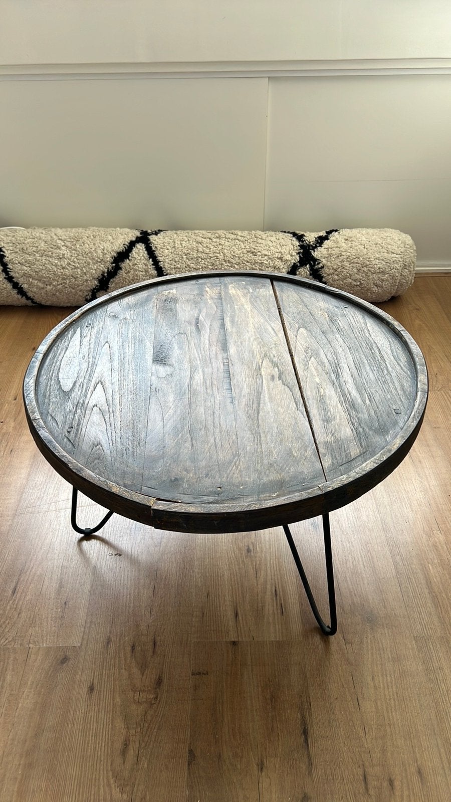 Houten bijzettafeltje, Ophalen, Gebruikt, Rechthoekig, 50 tot 100 cm